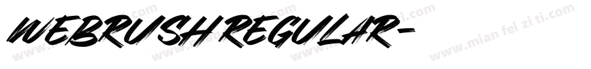 webrush regular字体转换